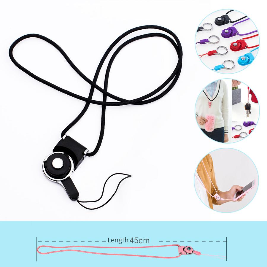 Phone Lanyard Rotatable and Detachable Universal Colorful Strap Neck Chain Key Lanyard