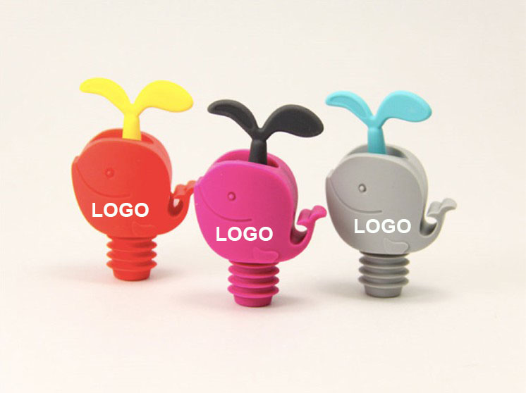 The Shark Design Food Grade Silicone Wine Bottle Stopper and Pourer