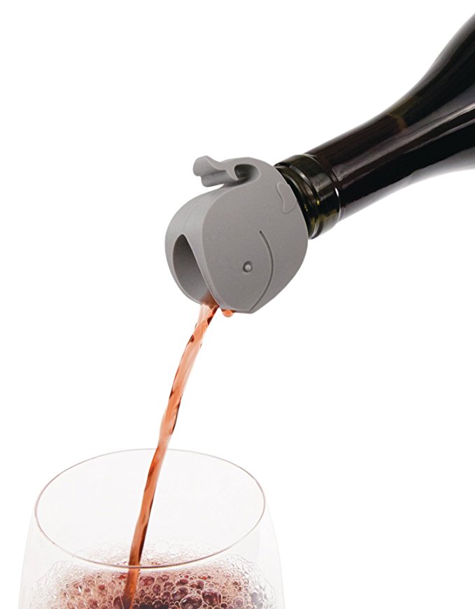The Shark Design Food Grade Silicone Wine Bottle Stopper and Pourer