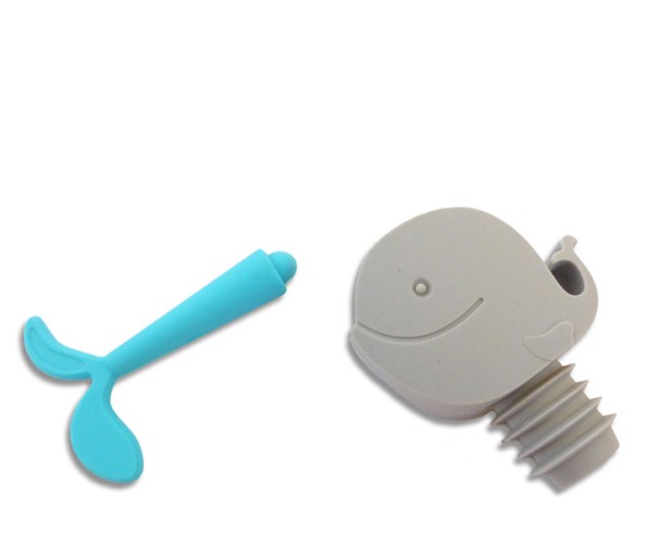 The Shark Design Food Grade Silicone Wine Bottle Stopper and Pourer