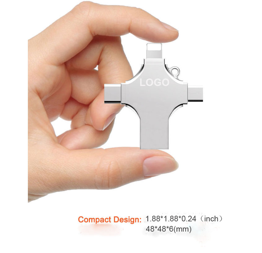 4 in 1 OTG Cellphone USB Flash Drive for All Devices