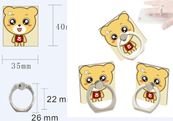 Full Metal Phones Ring Buckle Metal Stents