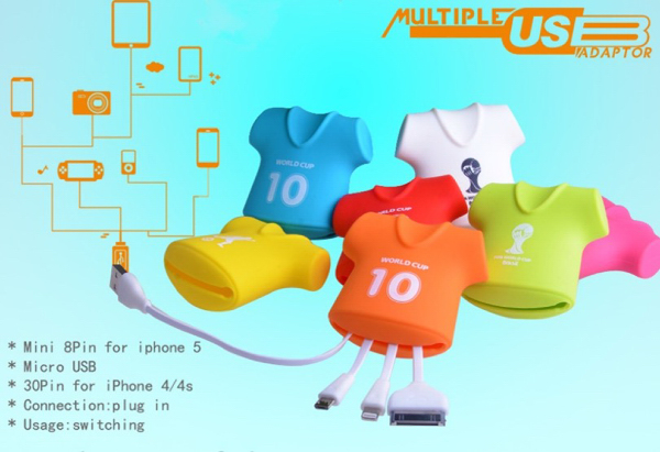 The Clothes Type Three in One USB Data Packet Line