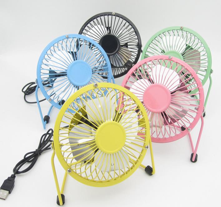 4" USB Table Desk Personal Metal Mini Fan