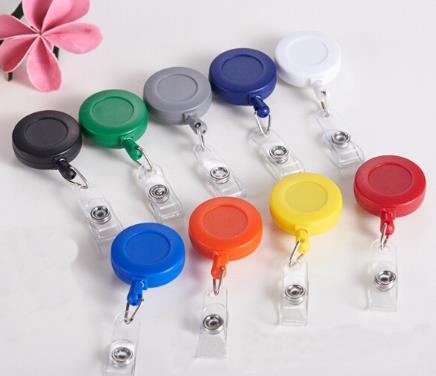 Retractable Round Badge Reel with Swivel Clip