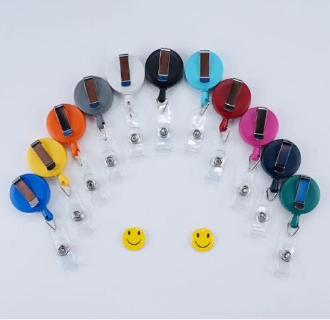 Retractable Round Badge Reel with Swivel Clip