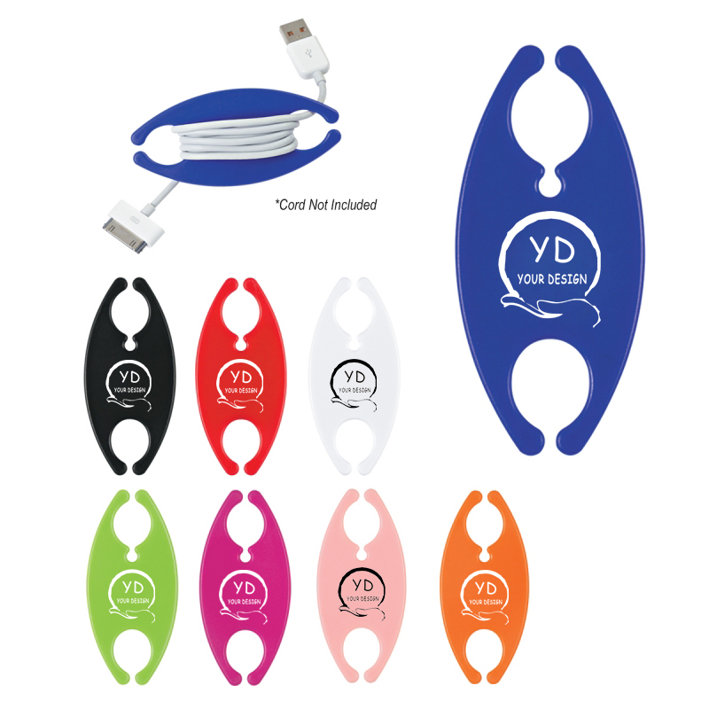 Silicone Cord Wrap/Earphone Organizer with Custom Logo