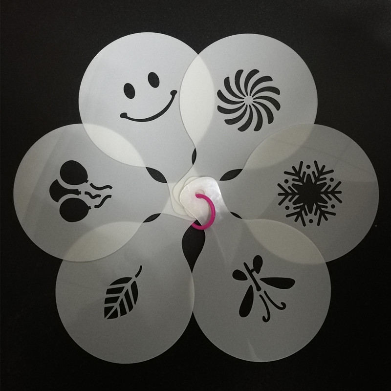 Custom Decoration Plastic Cappuccino Coffee Stencil