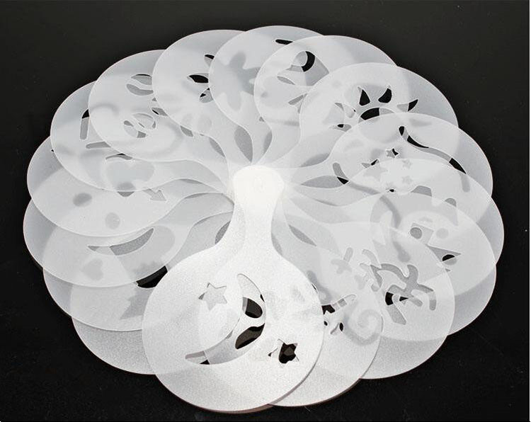 Custom Decoration Plastic Cappuccino Coffee Stencil