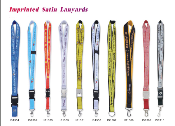 4/3" Imprinted Satin Lanyards