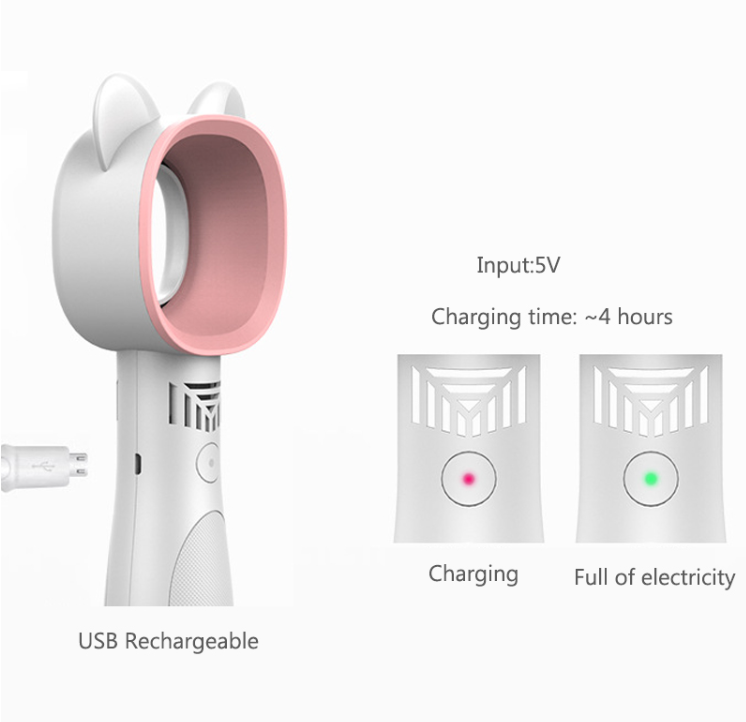 Cute Cat Portable Bladeless handheld Fan