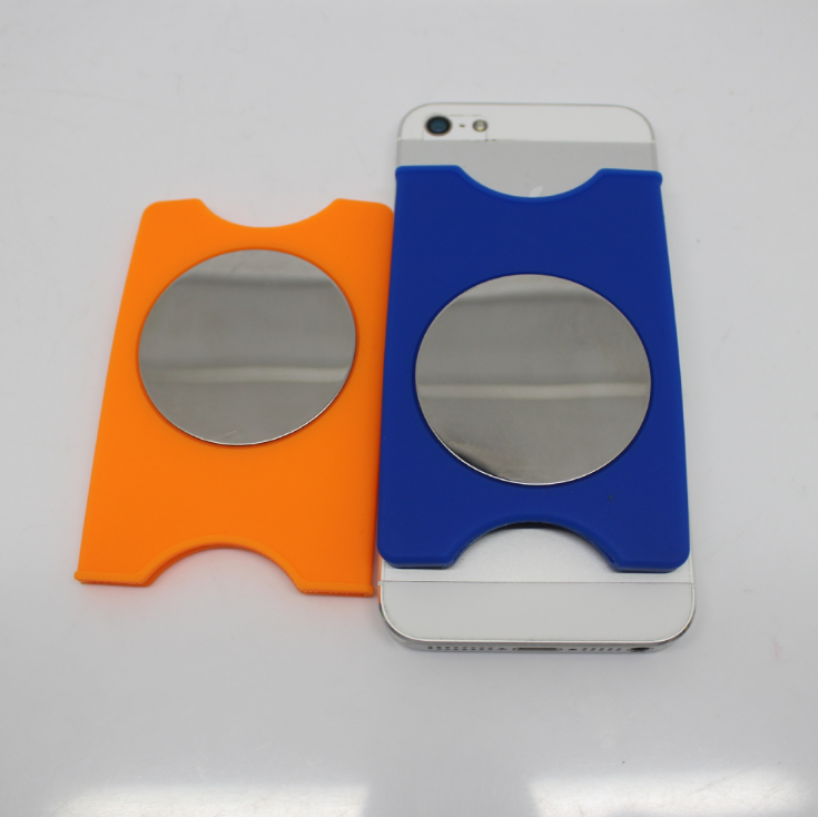 Silicone Phone Wallet with Mirror