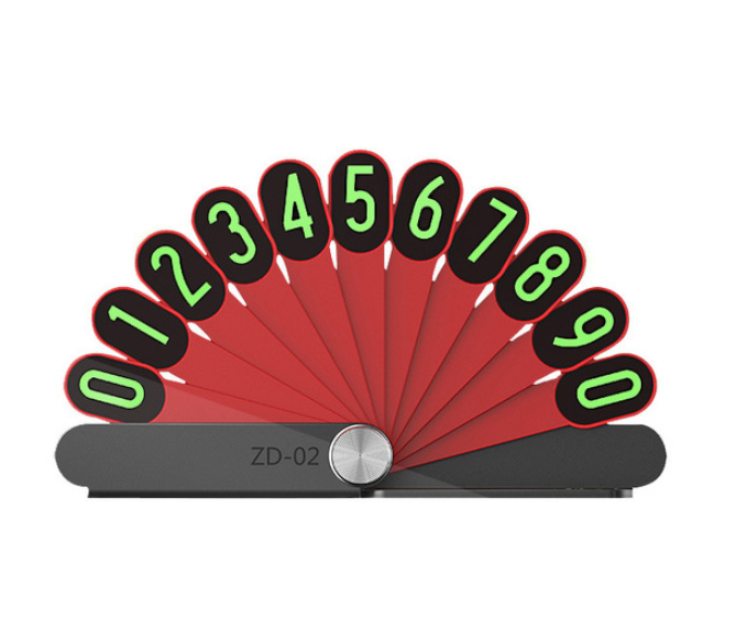 Double-sided fan Luminous Night Light Phone Number Parking Card