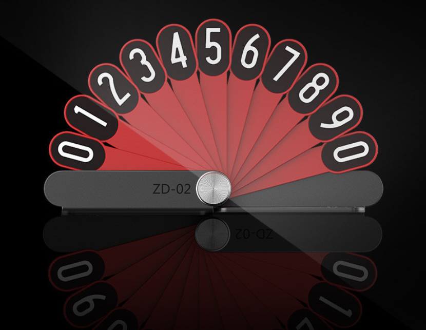 Double-sided fan Luminous Night Light Phone Number Parking Card