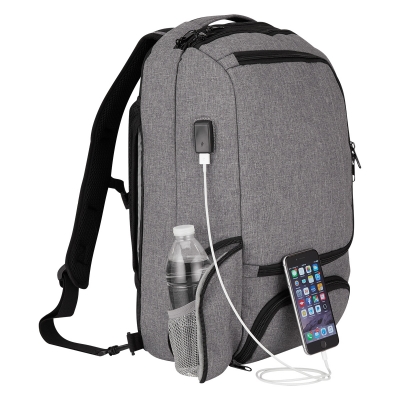 Computer Backpack&Briefcase Functional Bag with USB Charging Port